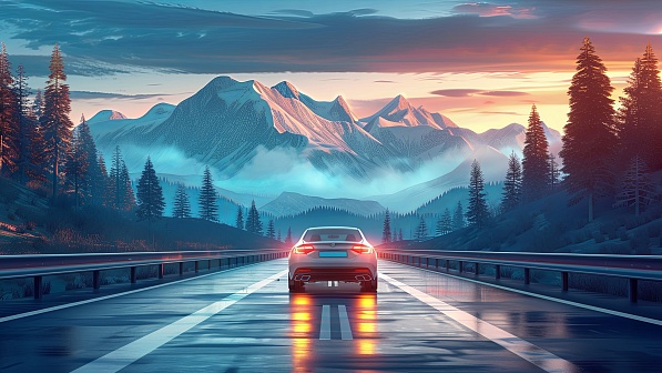Vivid landscape pattern