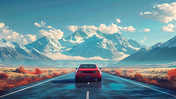 Vivid landscape pattern