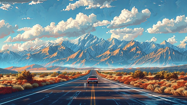 Vivid landscape pattern