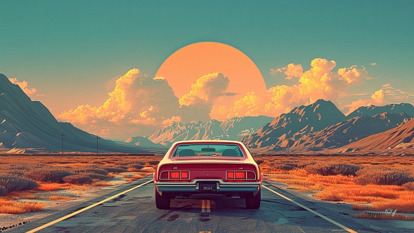 Vivid landscape pattern