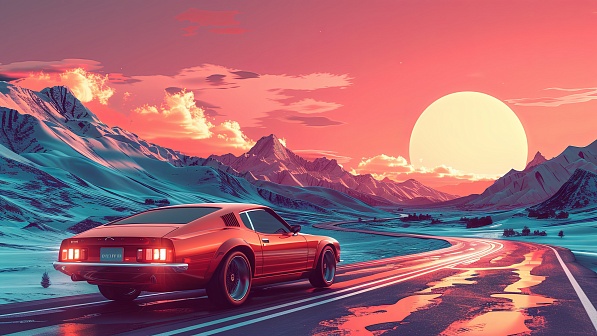 Vivid landscape pattern
