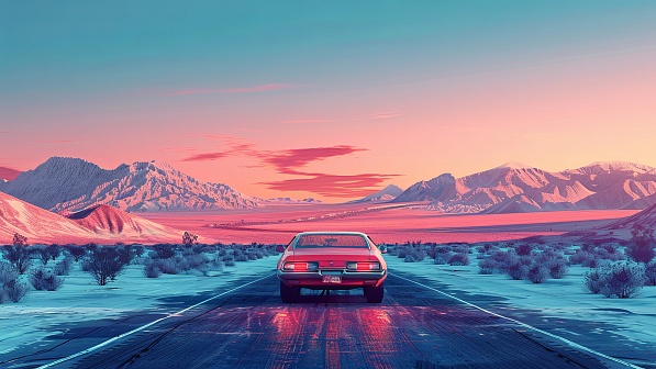 Vivid landscape pattern