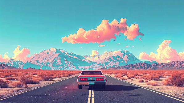 Vivid landscape pattern