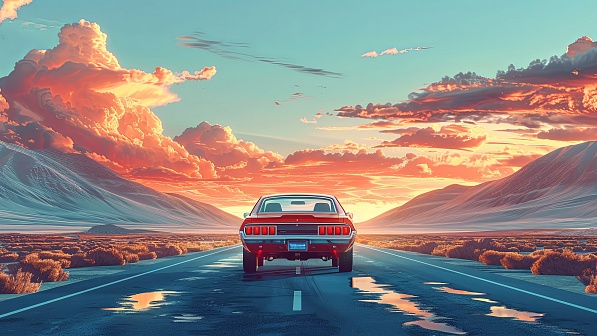 Vivid landscape pattern