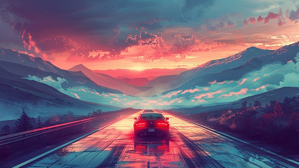 Vivid landscape pattern