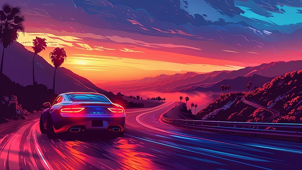 Vivid landscape pattern