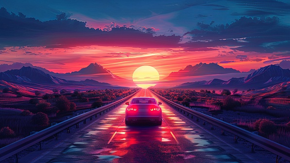 Vivid landscape pattern