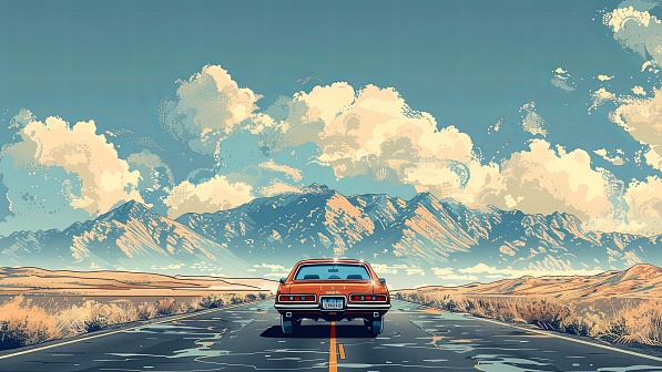 Vivid landscape pattern
