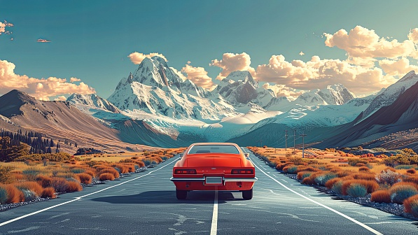Vivid landscape pattern