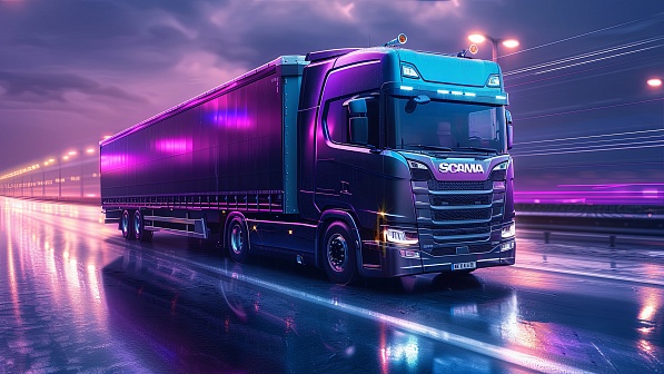 Purple truck pattern