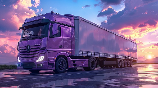Purple truck pattern