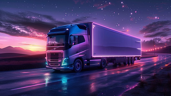 Purple truck pattern