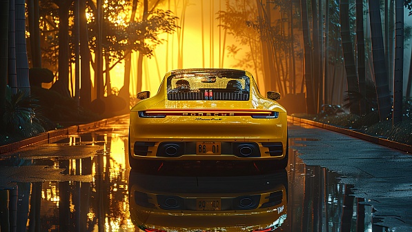 Porsche car pattern