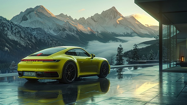 Porsche car pattern