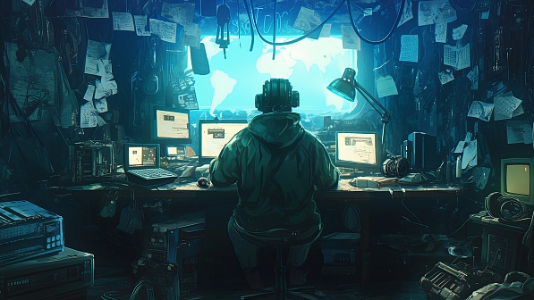 A lab with many displays pattern