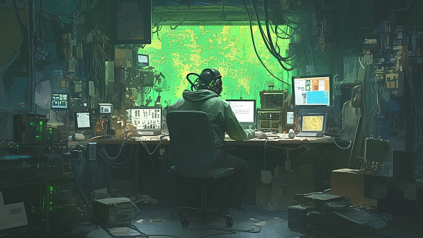 A lab with many displays pattern