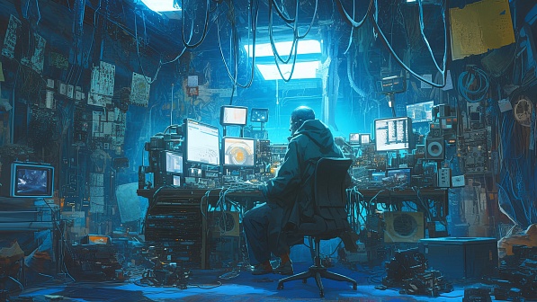 A lab with many displays pattern