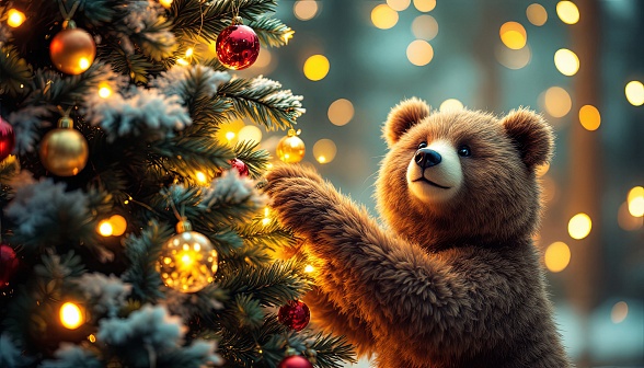 Christmas animals pattern