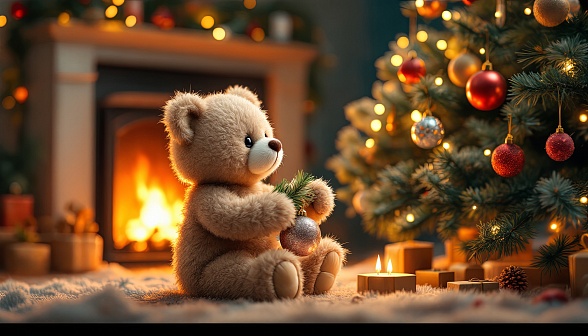Christmas animals pattern