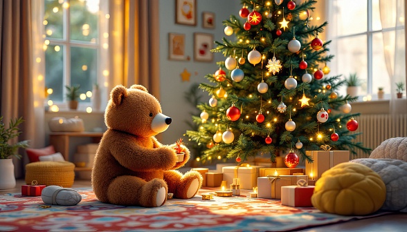 Christmas animals pattern