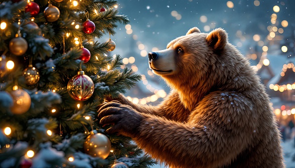 Christmas animals pattern