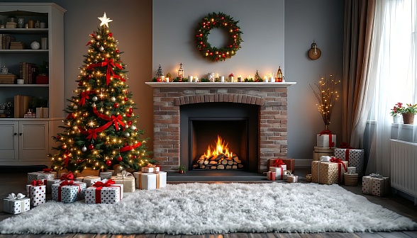 Cozy fireplace pattern