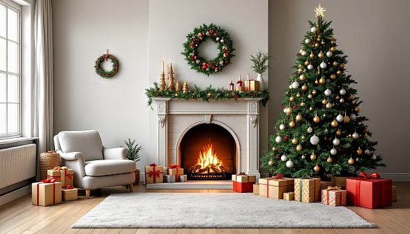 Cozy fireplace pattern