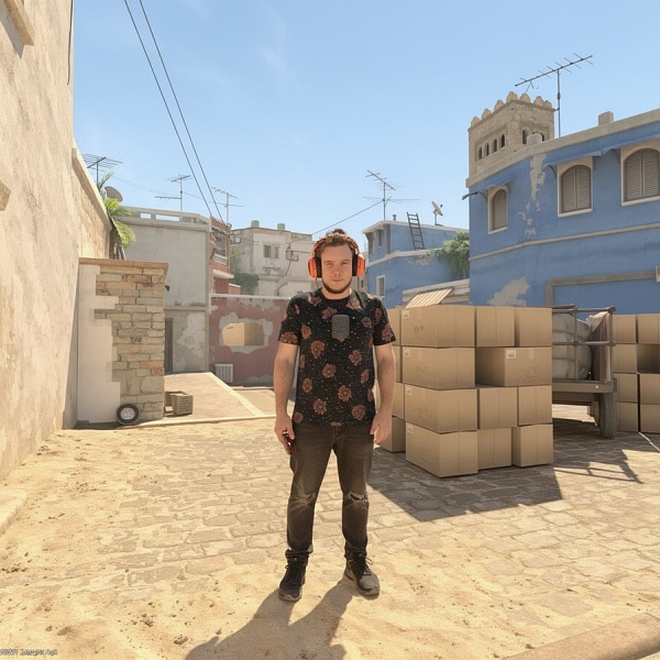 Как поместить себя в сцену из Counter-Strike за пару минут